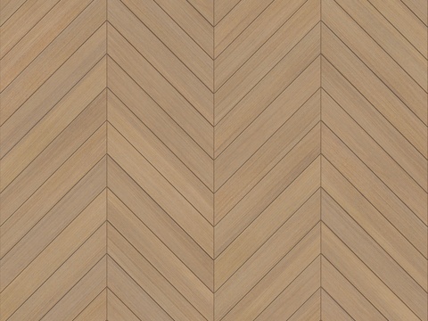 鱼骨纹齐缝原木色实木地板48