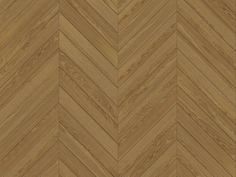 鱼骨纹齐缝原木色实木地板49