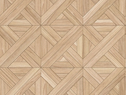  三角形拼花原木色实木地板71 