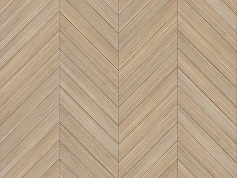 鱼骨纹齐缝原木色实木地板78