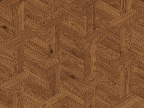  六边形拼花原木色实木地板12 