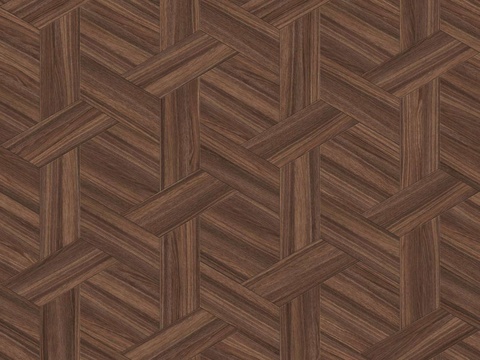  六边形拼花原木色实木地板27 