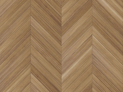  鱼骨纹齐缝原木色实木地板79 