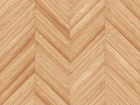  鱼骨纹齐缝原木色实木地板166 