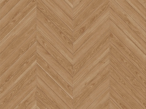  鱼骨纹齐缝原木色实木地板161 