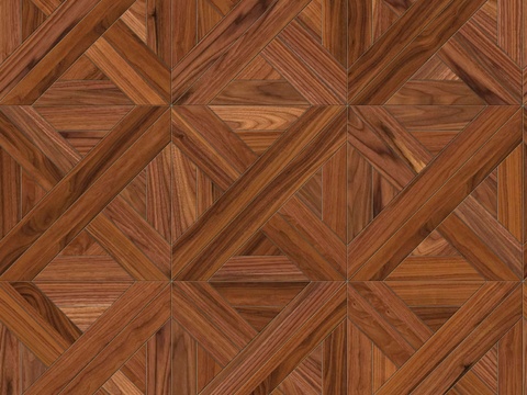  三角形拼花原木色实木地板23 