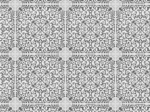 复古经典，民族风几何植物花纹图案花砖瓷砖216