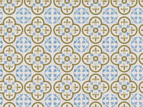 复古经典，民族风几何植物花纹图案花砖瓷砖161