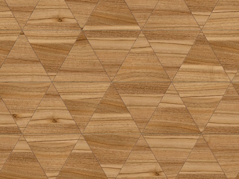  三角形原木色实木地板56 