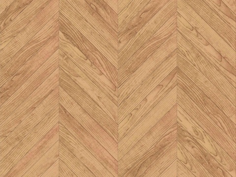  鱼骨纹齐缝原木色实木地板156 