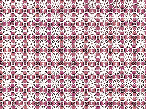 复古经典，民族风几何植物花纹图案花砖瓷砖157