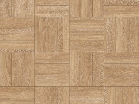  席纹拼花原木色实木地板4 