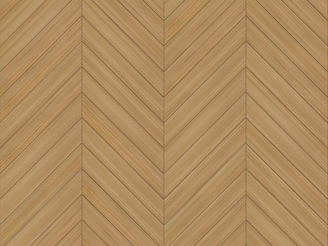  鱼骨纹齐缝原木色实木地板66 