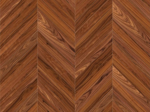  鱼骨纹齐缝原木色实木地板107 