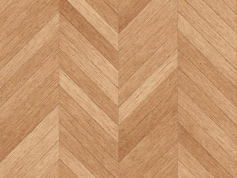 鱼骨纹齐缝原木色实木地板146