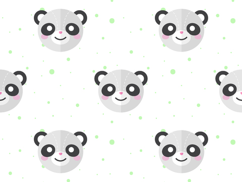  卡通可爱儿童动物图案纹理肌理13 