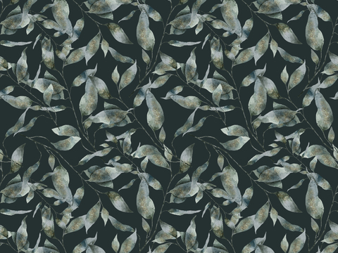 热带非洲动物植物手绘水彩图案纹理肌理16