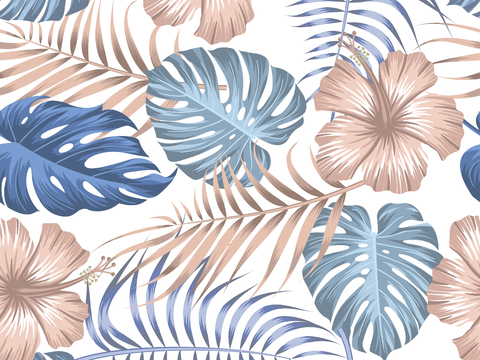 时尚热带植物花纹图案纹理肌理88