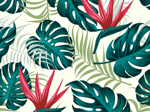时尚热带植物花纹图案纹理肌理87