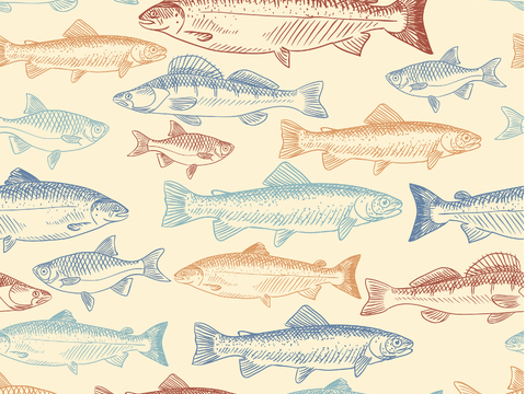  卡通可爱儿童动物图案纹理肌理135 