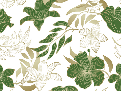 时尚热带植物花纹图案纹理肌理50