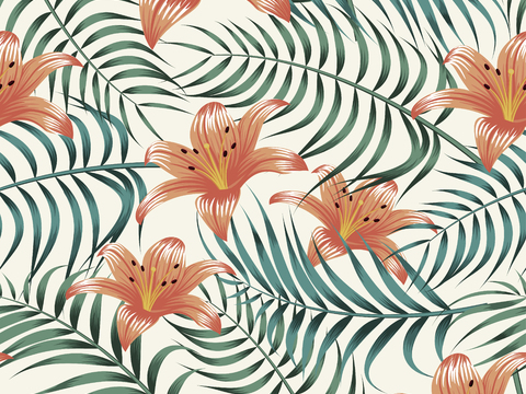时尚热带植物花纹图案纹理肌理54 (2)