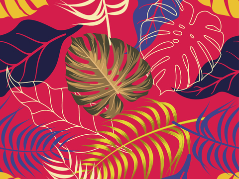 时尚热带植物花纹图案纹理肌理27 (2)