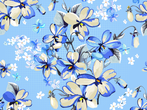  小清晰植物花纹图案纹理1 