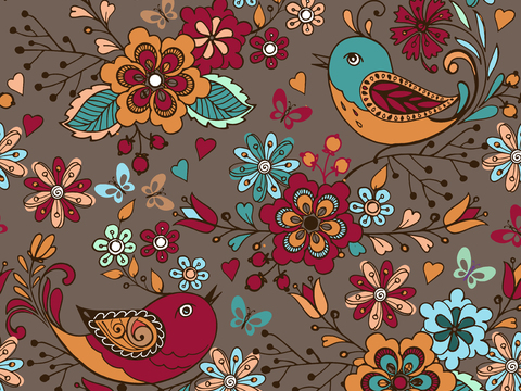 时尚植物图案纹理肌理20