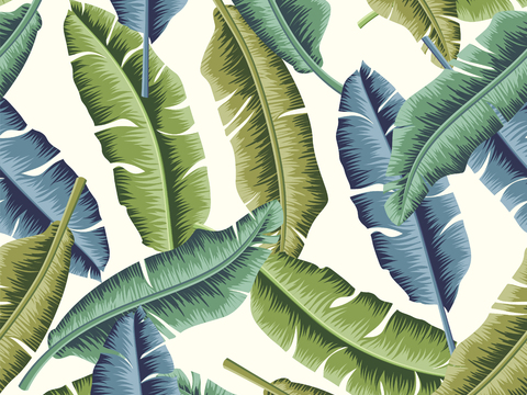  时尚热带植物花纹图案纹理肌理56 