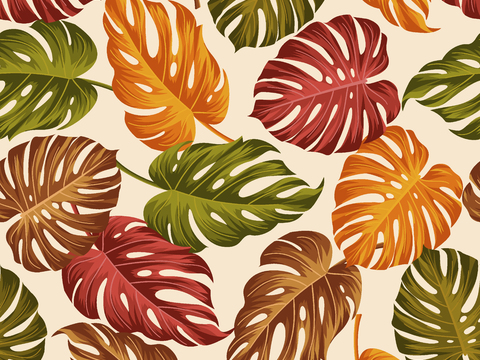 时尚热带植物花纹图案纹理肌理29