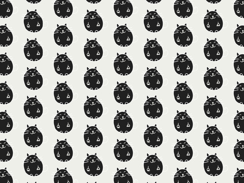  卡通可爱儿童动物图案纹理肌理123 