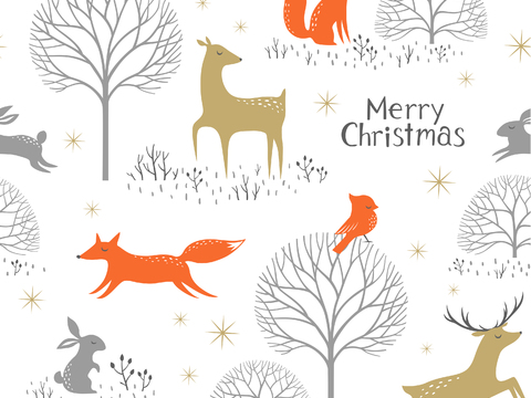 卡通可爱儿童动物图案纹理肌理5