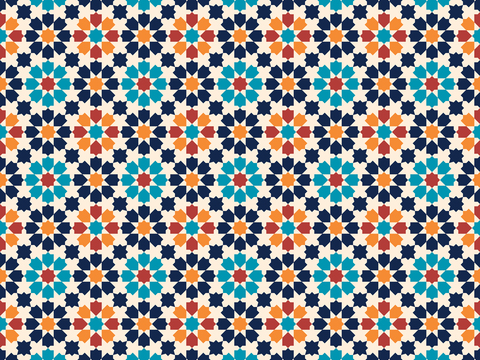 摩洛哥民族风马赛克几何图案纹理21