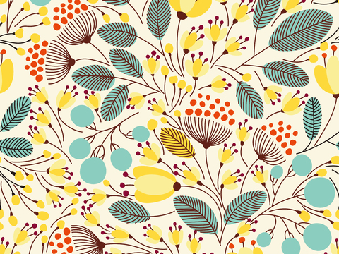 时尚植物图案纹理肌理2