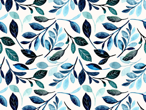  水彩风小清晰植物树叶图案纹理肌理71 