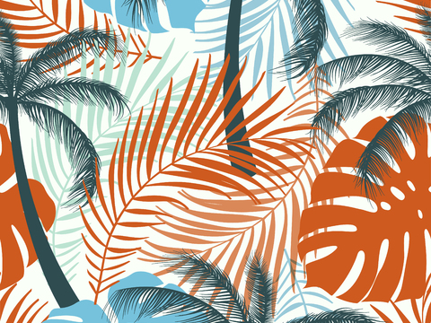 时尚热带植物花纹图案纹理肌理63 (2)