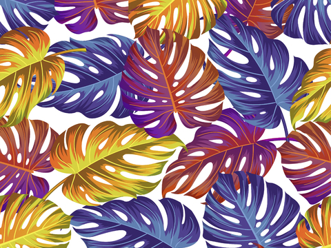 时尚热带植物花纹图案纹理肌理29 (2)