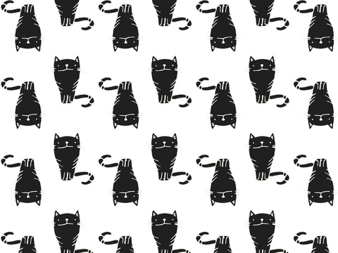  卡通可爱儿童动物图案纹理肌理122 