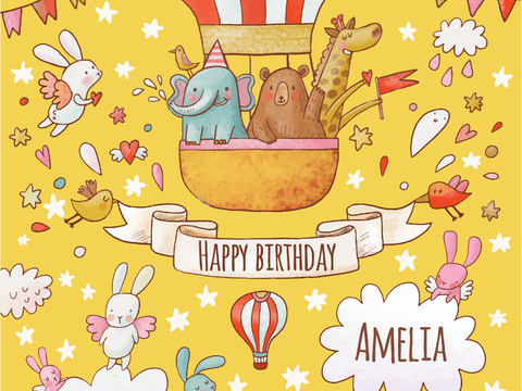  卡通可爱儿童动物图案纹理肌理161 