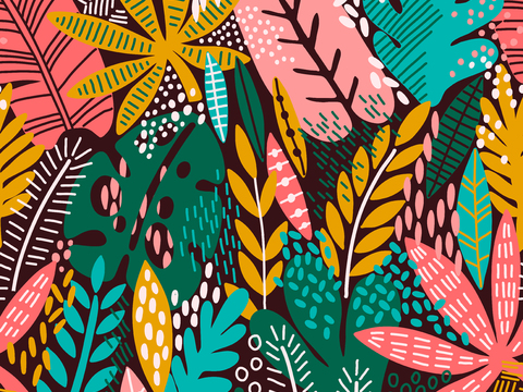 时尚植物图案纹理肌理12