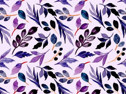  水彩风小清晰植物树叶图案纹理肌理68 