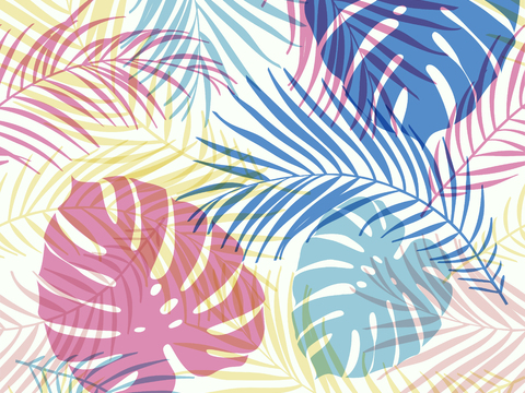 时尚热带植物花纹图案纹理肌理57 (2)