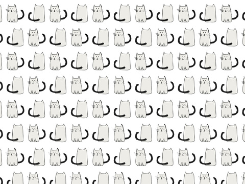  卡通可爱儿童动物图案纹理肌理109 