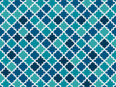 摩洛哥民族风蓝色马赛克几何图案纹理4