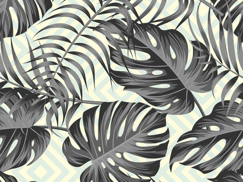  时尚热带植物花纹图案纹理肌理59 