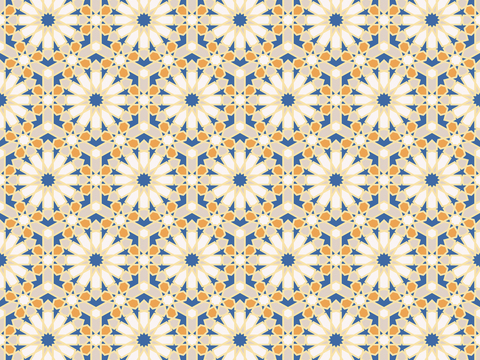 摩洛哥民族风马赛克几何图案纹理15