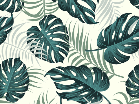  时尚热带植物花纹图案纹理肌理51 