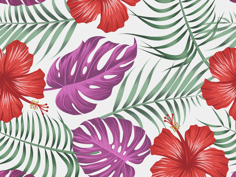 时尚热带植物花纹图案纹理肌理30 (2)