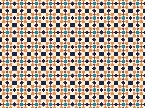 摩洛哥民族风马赛克几何图案纹理17